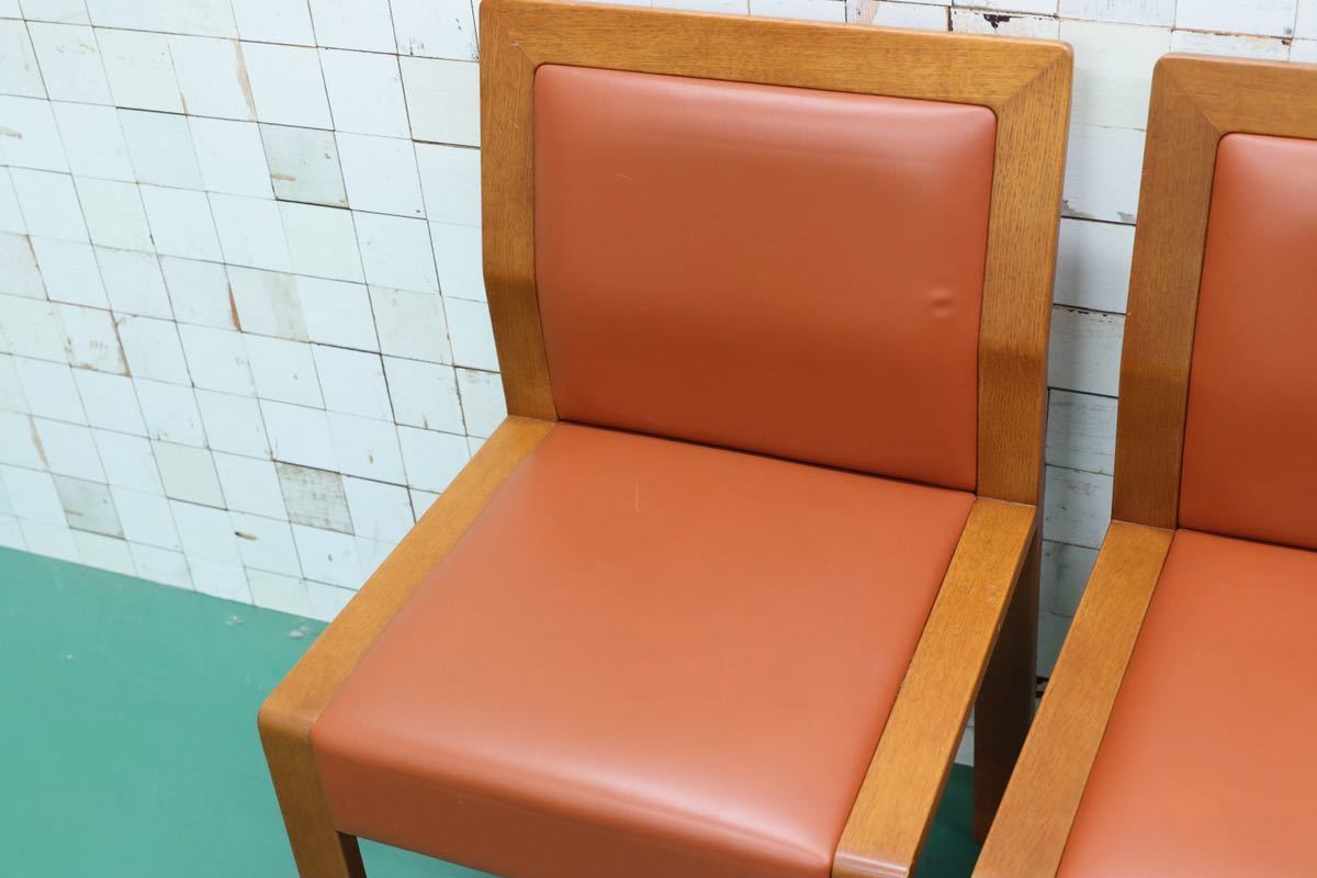 GMFT259○arflex / アルフレックス SLAM スラム ダイニングチェア 椅子 2脚セット レザー 革張り イタリア モダン 定価約15.5万