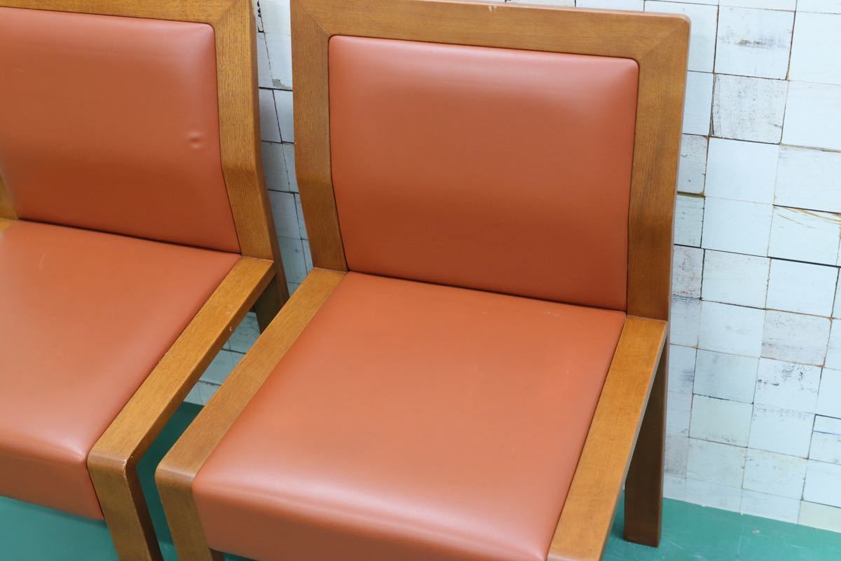 GMFT259○arflex / アルフレックス SLAM スラム ダイニングチェア 椅子 2脚セット レザー 革張り イタリア モダン 定価約15.5万