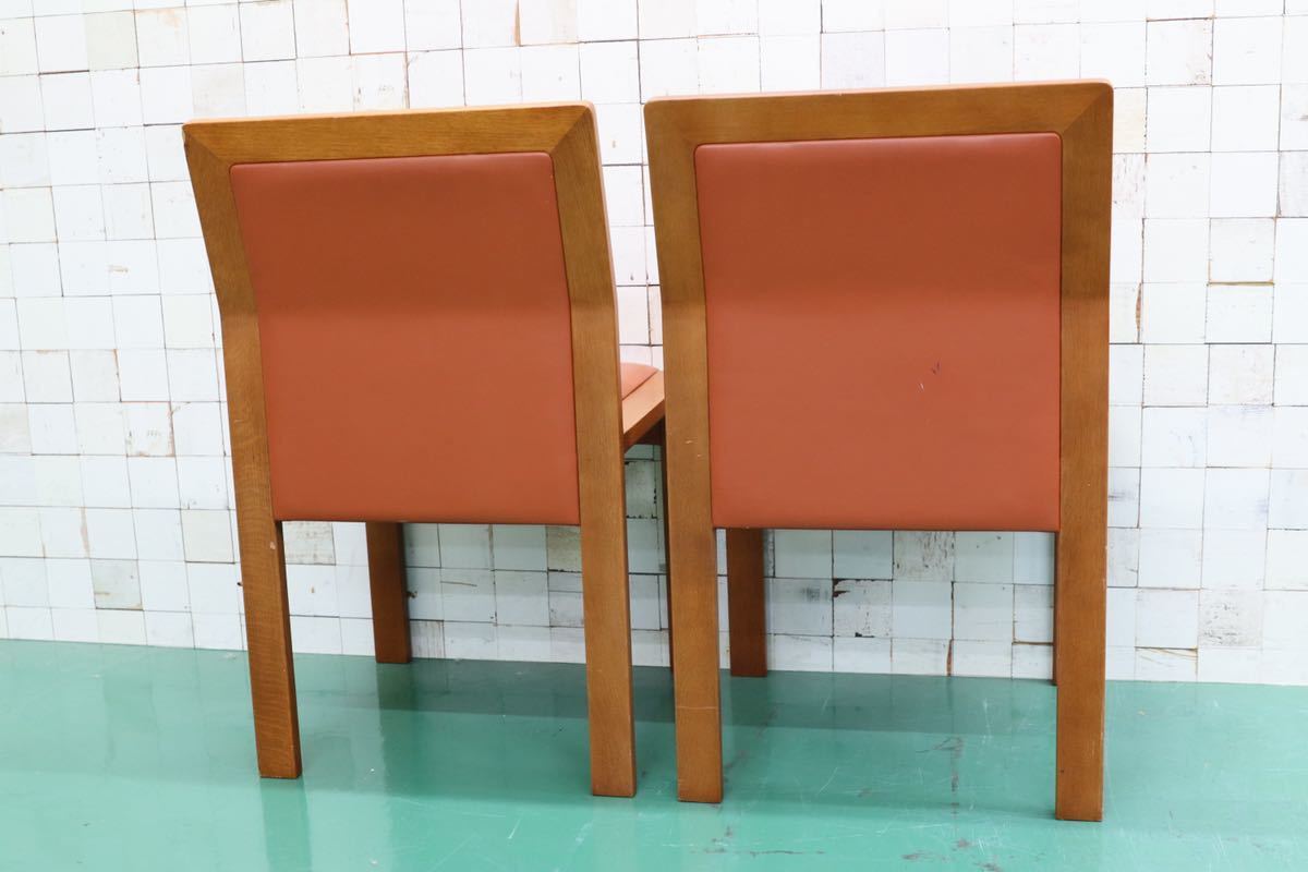 GMFT259○arflex / アルフレックス SLAM スラム ダイニングチェア 椅子 2脚セット レザー 革張り イタリア モダン 定価約15.5万