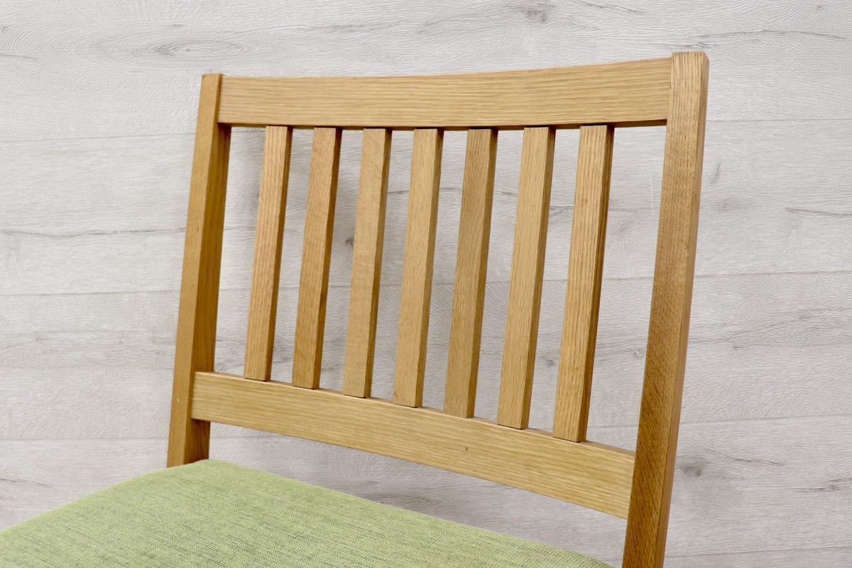 GMFH203○大川家具 ダイニングチェア 4脚セット ファブリック キャスター付き 食卓椅子 椅子 天然木 モダン ナチュラル