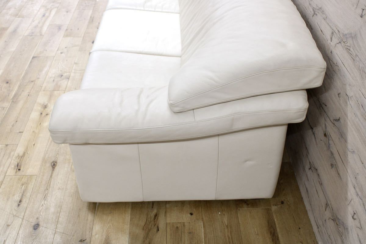 GMFH164○domani / ドマーニ Excel-Life エクセルライフ 3人掛けソファ トリプルソファ 総革 カリモク最高峰 定価約64万