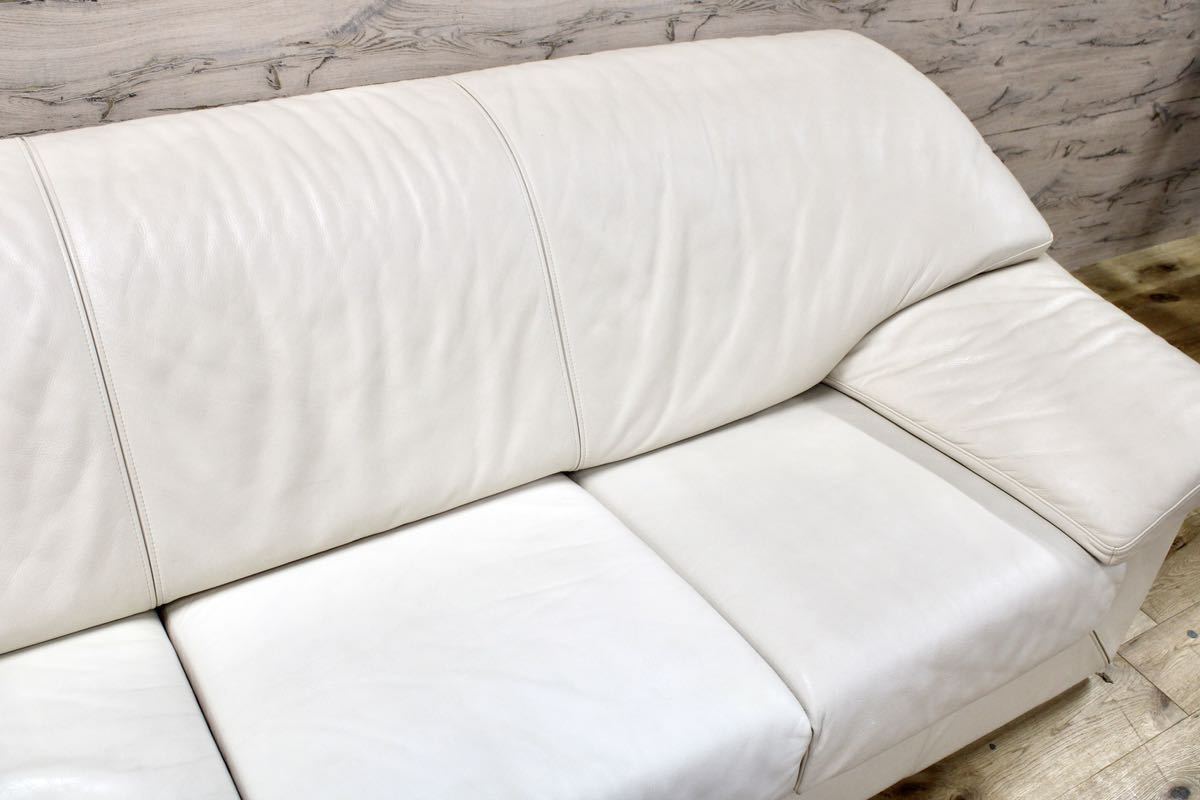 GMFH164○domani / ドマーニ Excel-Life エクセルライフ 3人掛けソファ トリプルソファ 総革 カリモク最高峰 定価約64万