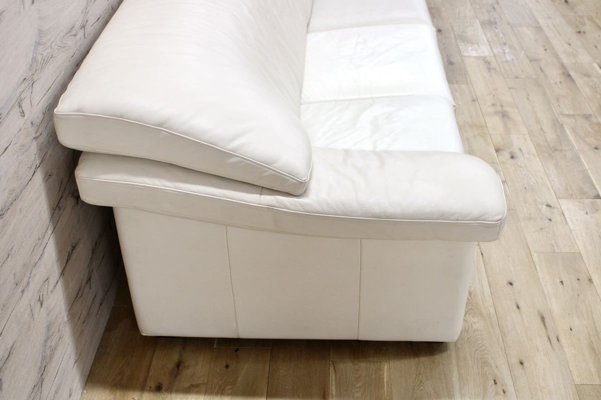 GMFH164○domani / ドマーニ Excel-Life エクセルライフ 3人掛けソファ トリプルソファ 総革 カリモク最高峰 定価約64万