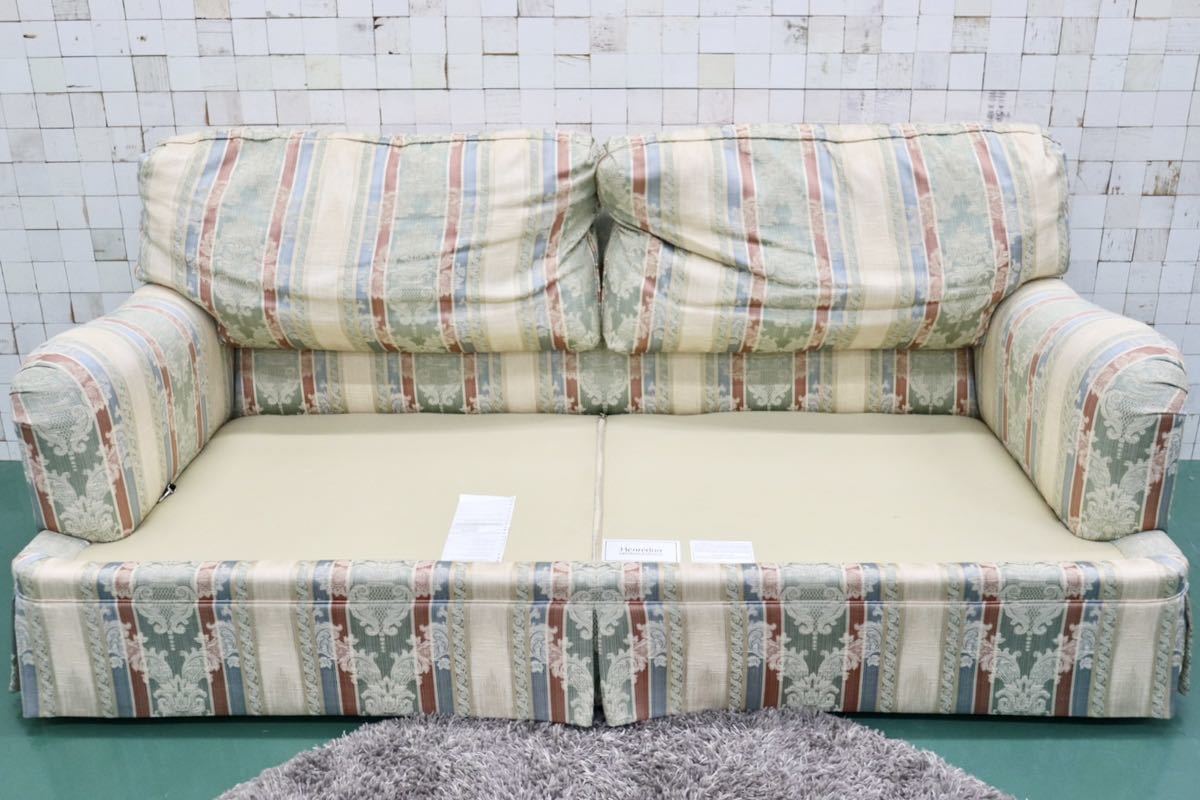 GMFK454○HENREDON / ヘンレドン UPHOLSTERY COLLECTION 3人掛けソファ トリプルソファ IDC大塚家具 ファブリック フェザー US 定価約70万