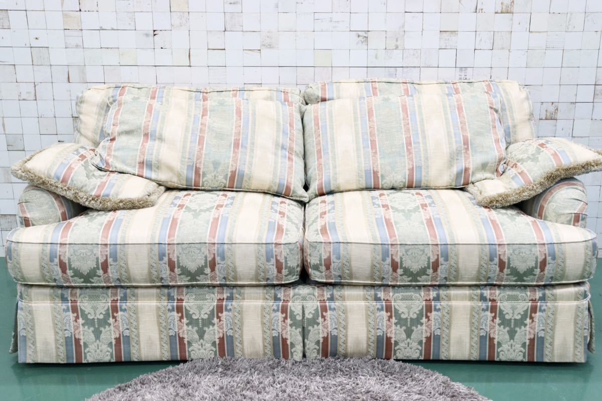 GMFK454○HENREDON / ヘンレドン UPHOLSTERY COLLECTION 3人掛けソファ トリプルソファ IDC大塚家具 ファブリック フェザー US 定価約70万