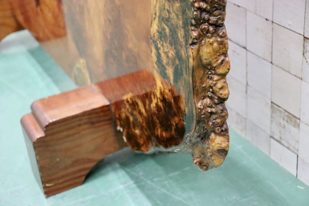 GMFS176○最高級 花梨材 衝立 パーテーション 飾り板 和家具 和モダン 座敷 玄関飾り 瘤 唐木 無垢材 希少