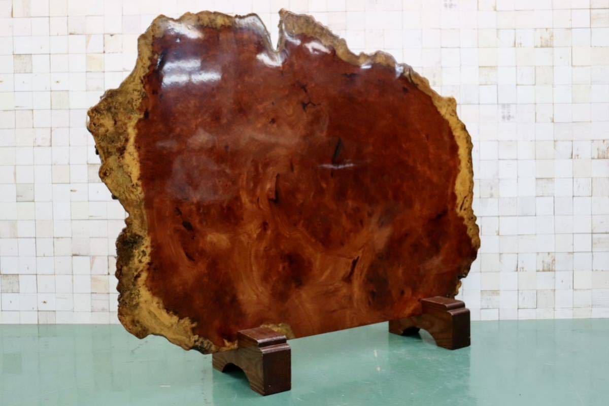 GMFS176○最高級 花梨材 衝立 パーテーション 飾り板 和家具 和モダン 座敷 玄関飾り 瘤 唐木 無垢材 希少