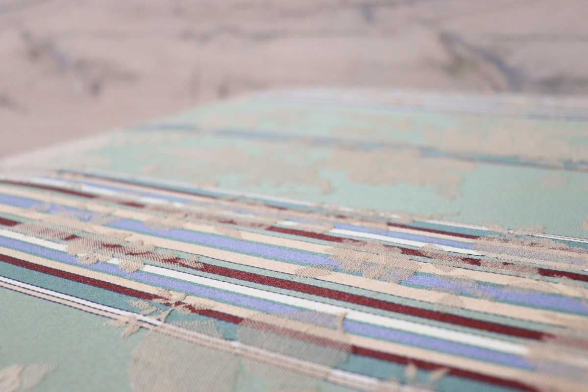 GMFN182○domani / ドマーニ カリモク最高峰 オットマン スツール エレガント ファブリック 国産家具 定価約9万円