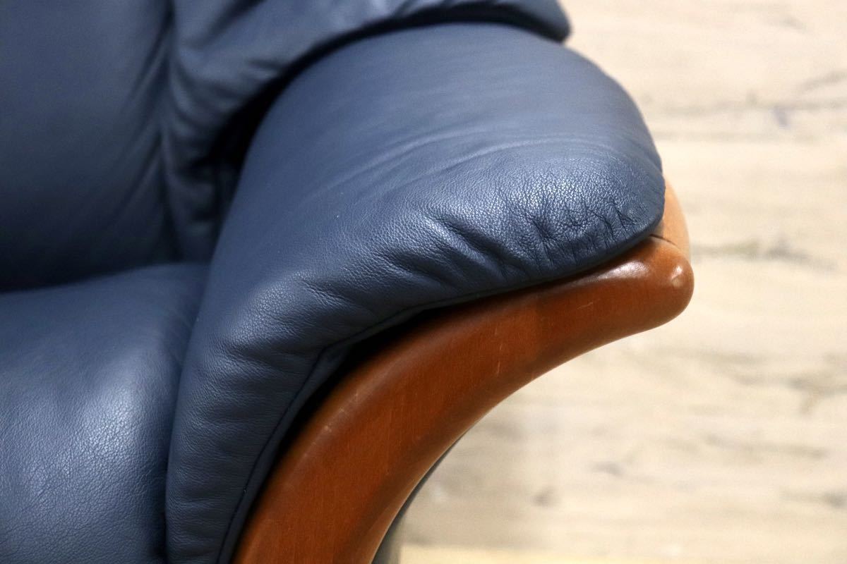 GMFK476○EKORNES / エコーネス エルドラド ハイバック 3人掛けソファ トリプルソファ 総革 北欧 ノルウェー ストレスレス 定価約77万