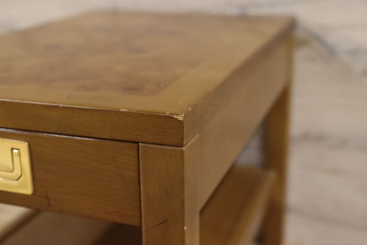 GMFK463B○domani / ドマーニ Morganton モーガントン サイドテーブル 花台 エンドテーブル ライトコニャック 定価約13.3万