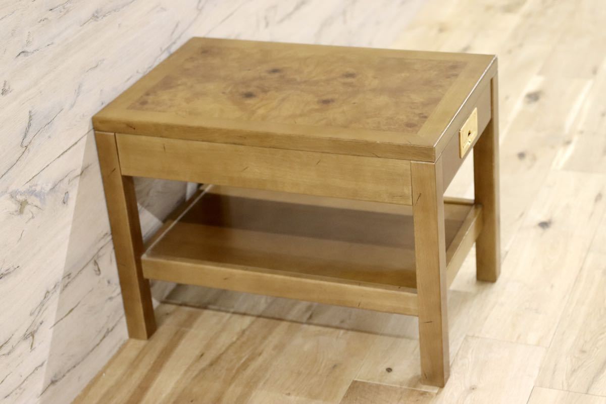 GMFK463B○domani / ドマーニ Morganton モーガントン サイドテーブル 花台 エンドテーブル ライトコニャック 定価約13.3万