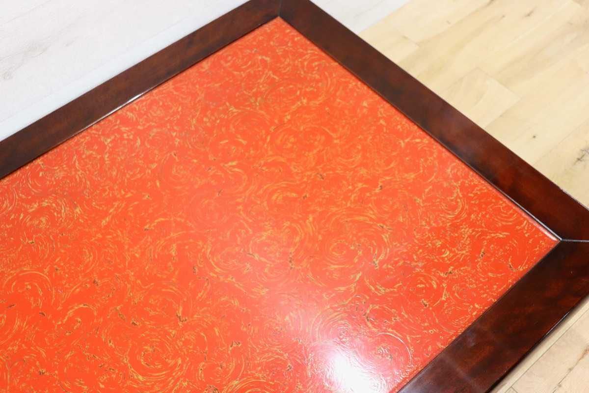 GMFK477○モリシゲ / MORISHIGE 座卓 座敷 和室 ローテーブル センターテーブル IDC大塚家具 木製 和モダン 漆塗り アンティーク 古民家