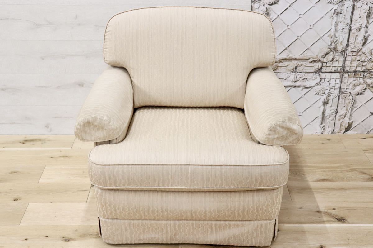 GMFK464○domani / ドマーニ カリモク最高峰 1人掛けソファ シングルソファ アームチェア ラウンジチェア ファブリック 応接 国産家具