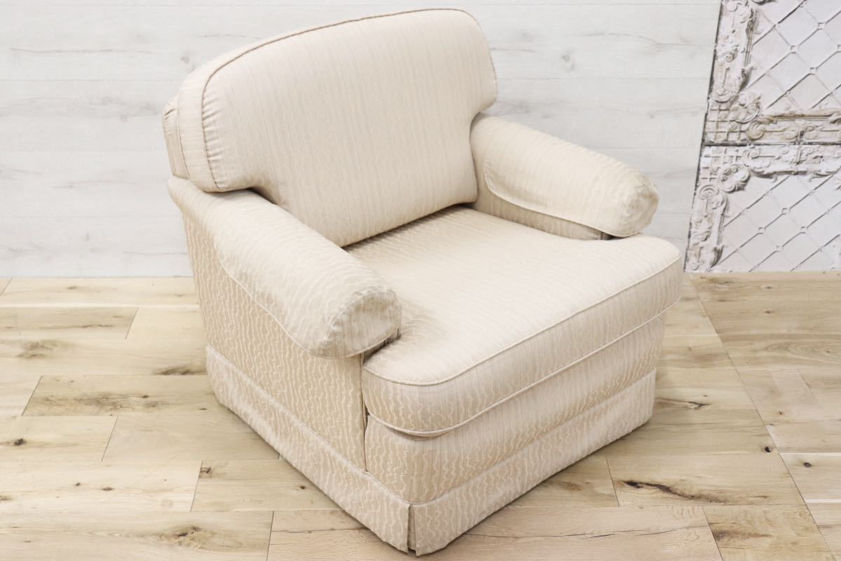 GMFK464○domani / ドマーニ カリモク最高峰 1人掛けソファ シングルソファ アームチェア ラウンジチェア ファブリック 応接 国産家具