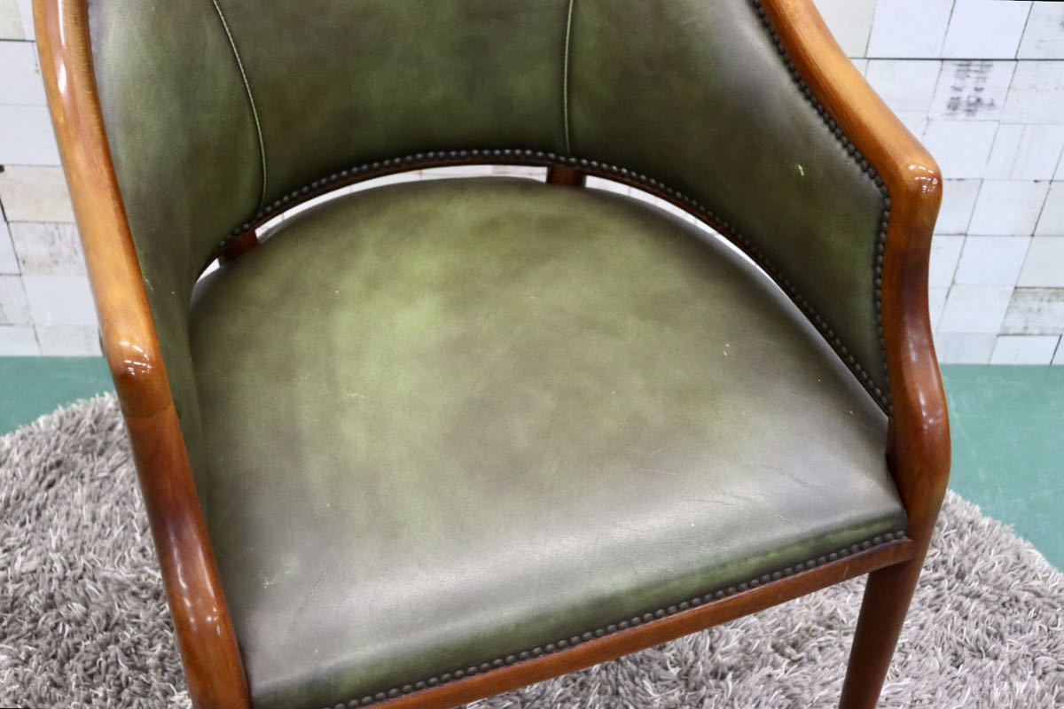 GMFS99○VARO,S.A. VALENTI / バロッサ バレンティ ダイニングチェア アームチェア 本革 鋲打 スペイン クラシック IDC大塚家具