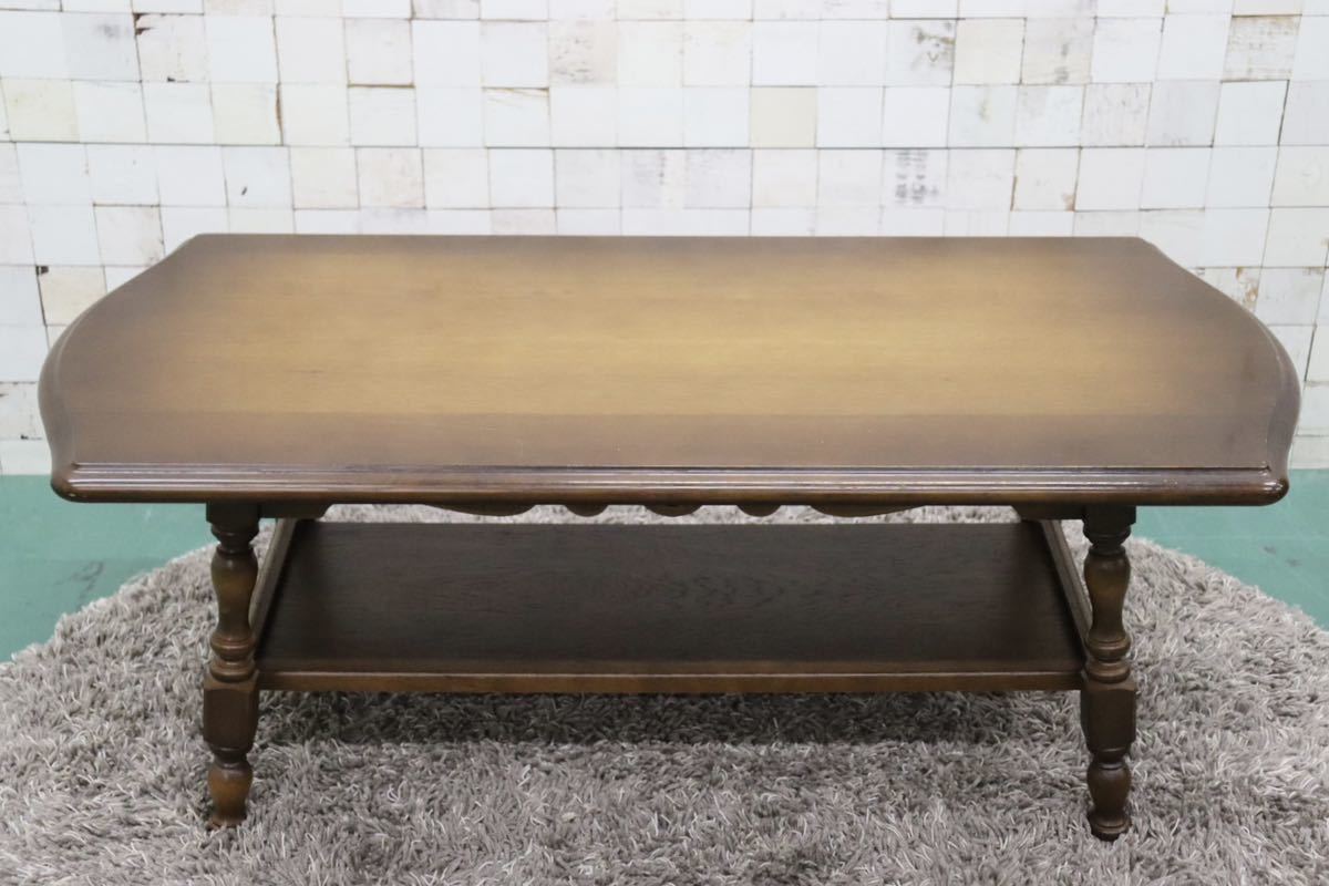 GMFT320○飛騨産業 / HIDA キツツキ 穂高 センターテーブル リビングテーブル コーヒーテーブル オーク材 カントリー クラシック