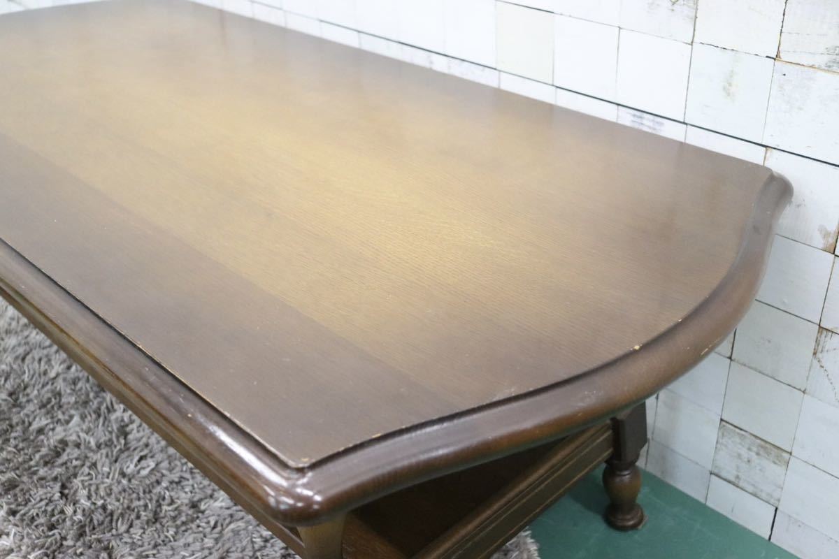 GMFT320○飛騨産業 / HIDA キツツキ 穂高 センターテーブル リビングテーブル コーヒーテーブル オーク材 カントリー クラシック