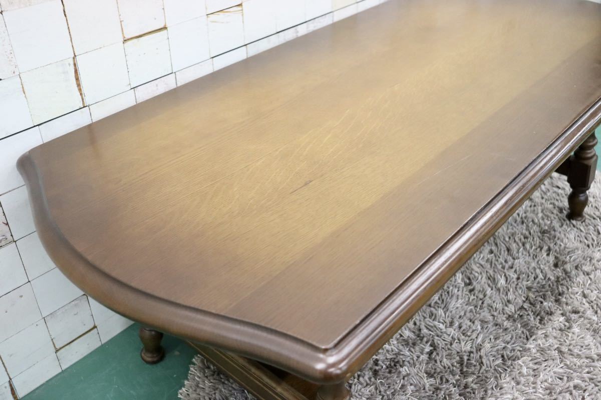 GMFT320○飛騨産業 / HIDA キツツキ 穂高 センターテーブル リビングテーブル コーヒーテーブル オーク材 カントリー クラシック