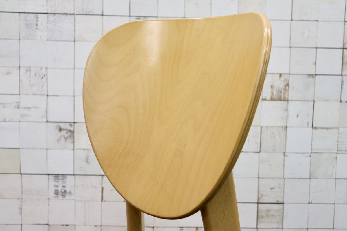 GMFT333A○Calligaris / カリガリス ISOLA イソラ Lucci&Orlandini ダイニングチェア 2脚セット ビーチ材 レザー モダン イタリア製