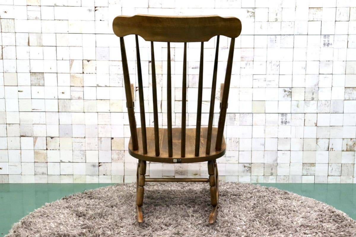 GMFS213B○飛騨の家具 ヒダ・ダイネット ロッキングチェア 揺り椅子 ウィンザーチェア アームチェア アンティーク レトロ カントリー