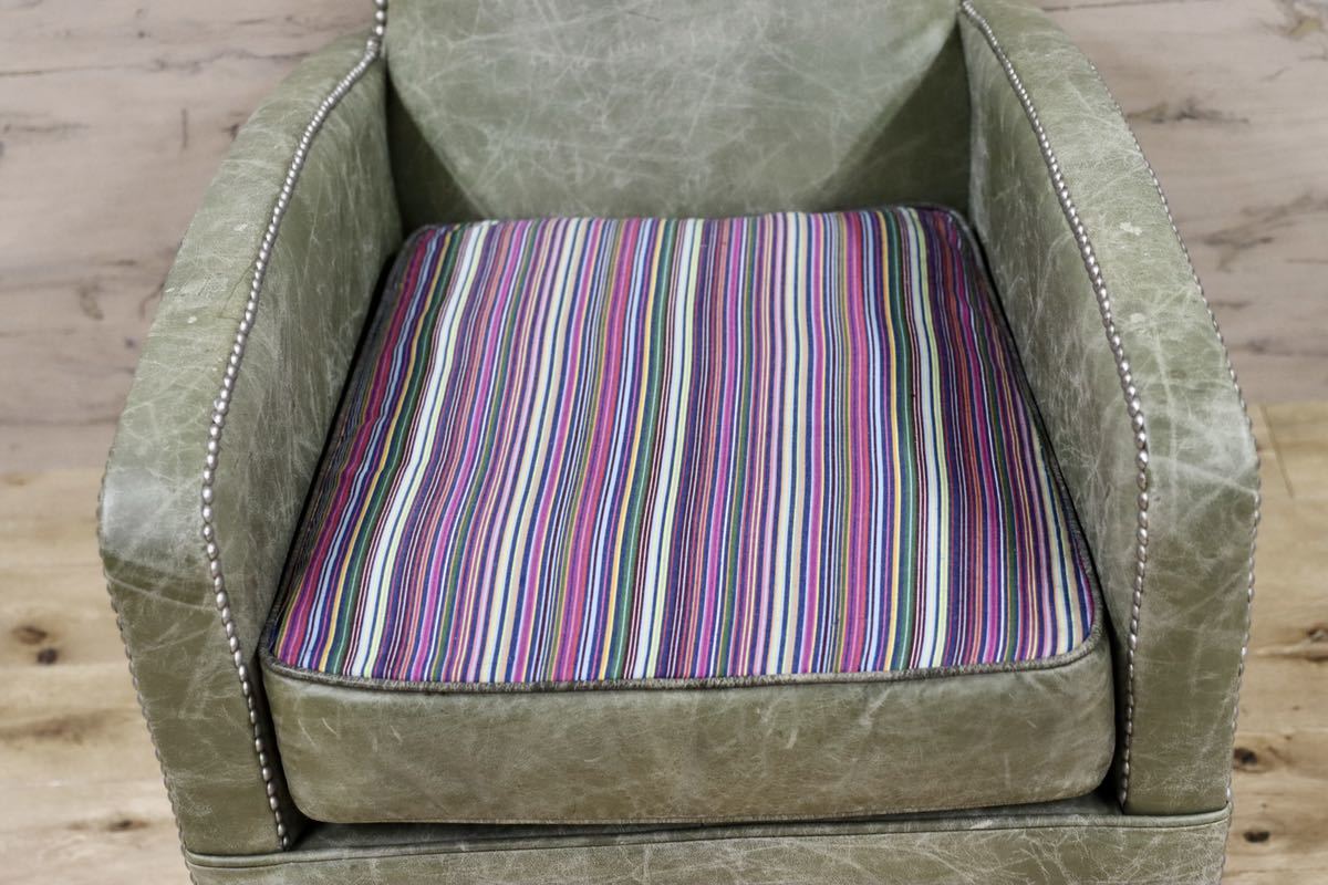 GMFF65○TIMOTHY OULTON by HALO /ハロ アスプルンド 1人掛けソファ シングルソファ ラウンジチェア 希少 クラシック 本革 椅子 展示品