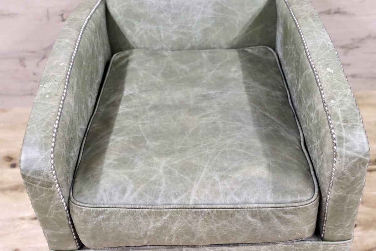 GMFF65○TIMOTHY OULTON by HALO /ハロ アスプルンド 1人掛けソファ シングルソファ ラウンジチェア 希少 クラシック 本革 椅子 展示品