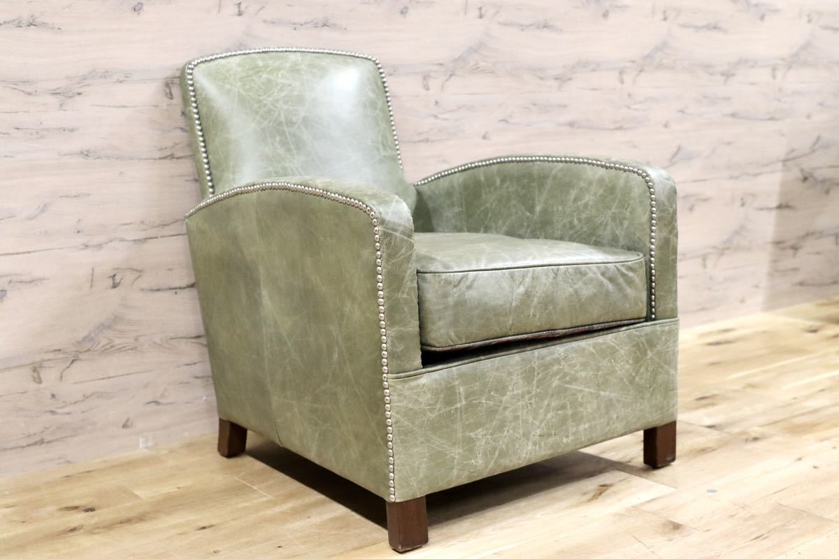 GMFF65○TIMOTHY OULTON by HALO /ハロ アスプルンド 1人掛けソファ シングルソファ ラウンジチェア 希少 クラシック 本革 椅子 展示品