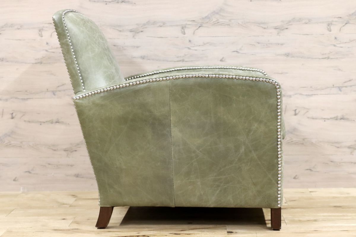 GMFF65○TIMOTHY OULTON by HALO /ハロ アスプルンド 1人掛けソファ シングルソファ ラウンジチェア 希少 クラシック 本革 椅子 展示品