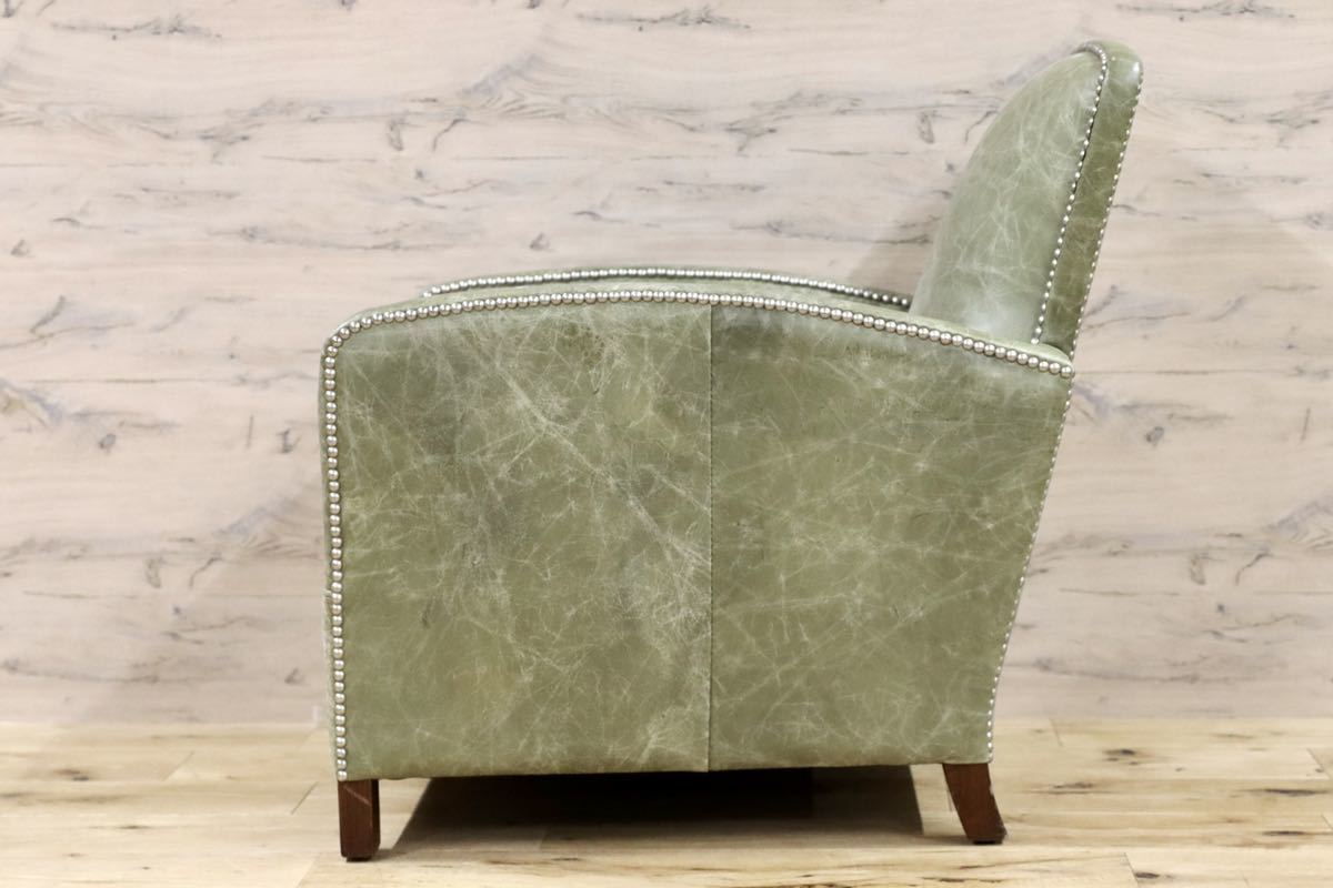 GMFF65○TIMOTHY OULTON by HALO /ハロ アスプルンド 1人掛けソファ シングルソファ ラウンジチェア 希少 クラシック 本革 椅子 展示品