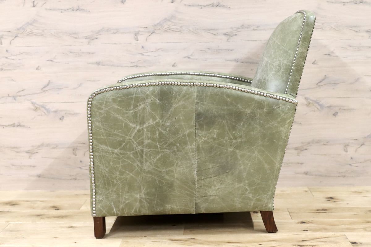 GMFF66○TIMOTHY OULTON by HALO /ハロ アスプルンド 1人掛けソファ シングルソファ ラウンジチェア 希少 クラシック 本革 椅子 展示品