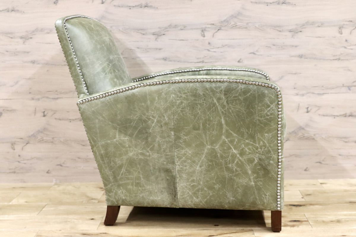 GMFF66○TIMOTHY OULTON by HALO /ハロ アスプルンド 1人掛けソファ シングルソファ ラウンジチェア 希少 クラシック 本革 椅子 展示品