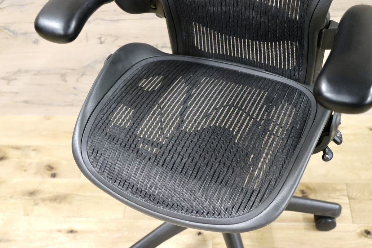 GMFF59○Herman Miller / ハーマンミラー AERON アーロンチェア デスクチェア オフィスチェア 書斎椅子 Bタイプ 美品