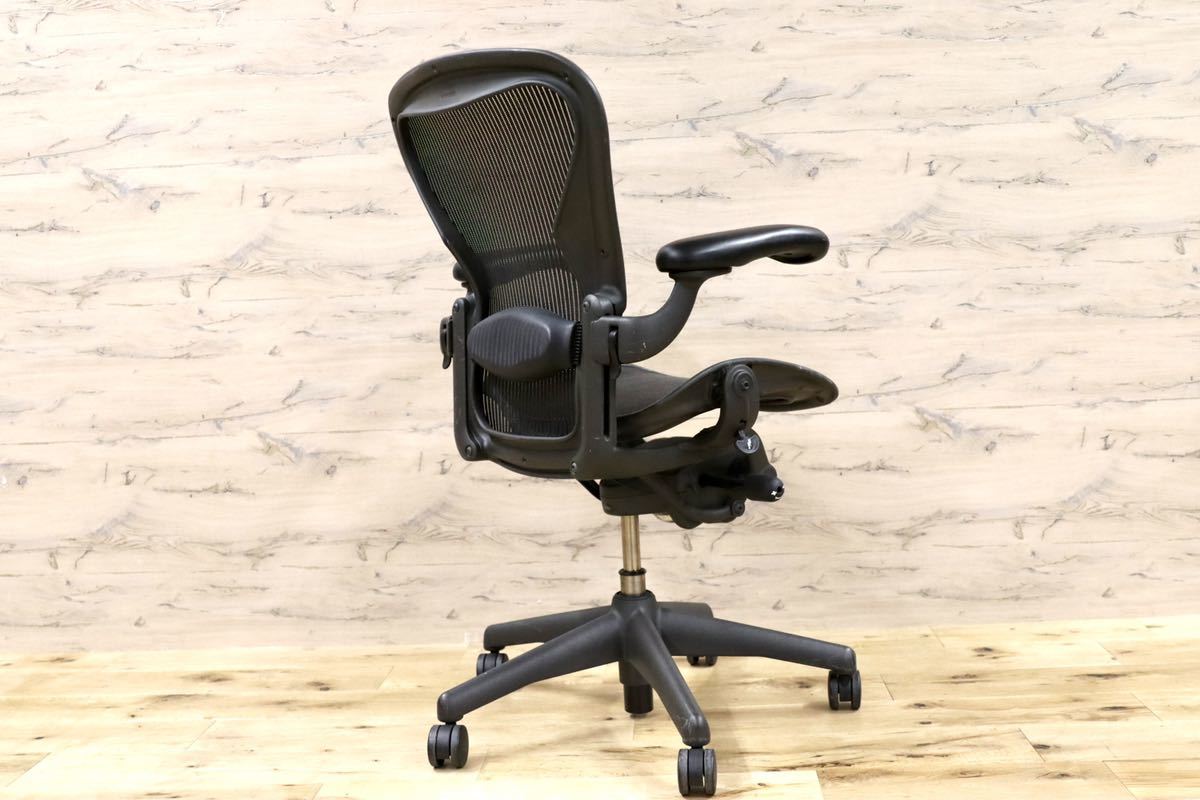 GMFF59○Herman Miller / ハーマンミラー AERON アーロンチェア デスクチェア オフィスチェア 書斎椅子 Bタイプ 美品
