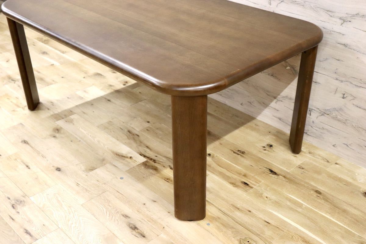 GMFF52○飛騨産業 / HIDA キツツキ ダイニングテーブル 食卓テーブル 作業台 テーブル 机 楢材 無垢 国産家具 アンティーク