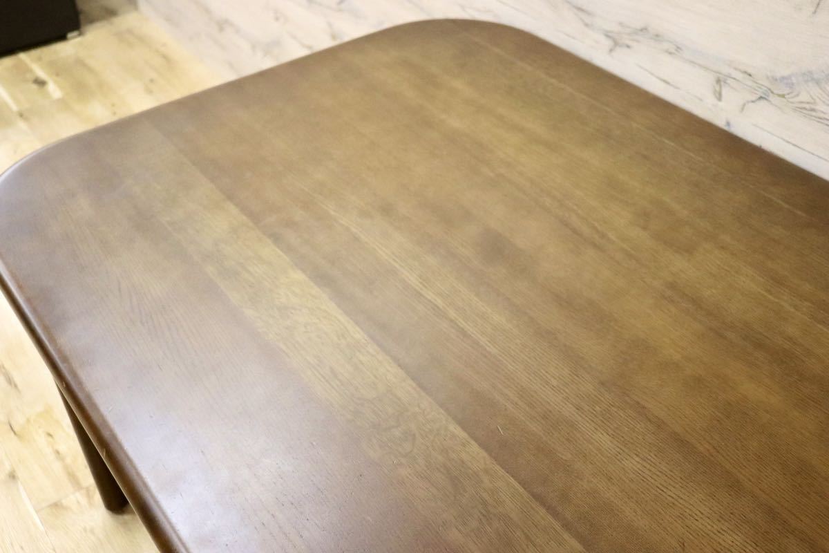 GMFF52○飛騨産業 / HIDA キツツキ ダイニングテーブル 食卓テーブル 作業台 テーブル 机 楢材 無垢 国産家具 アンティーク