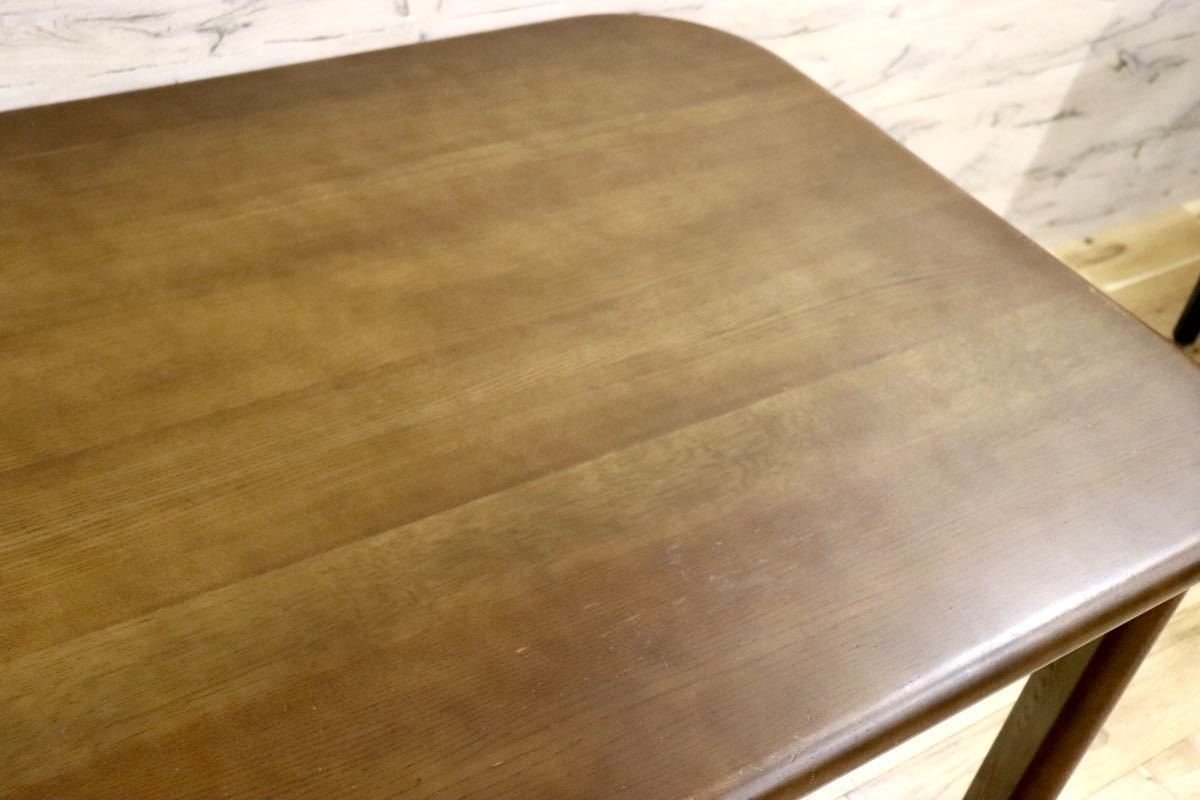 GMFF52○飛騨産業 / HIDA キツツキ ダイニングテーブル 食卓テーブル 作業台 テーブル 机 楢材 無垢 国産家具 アンティーク