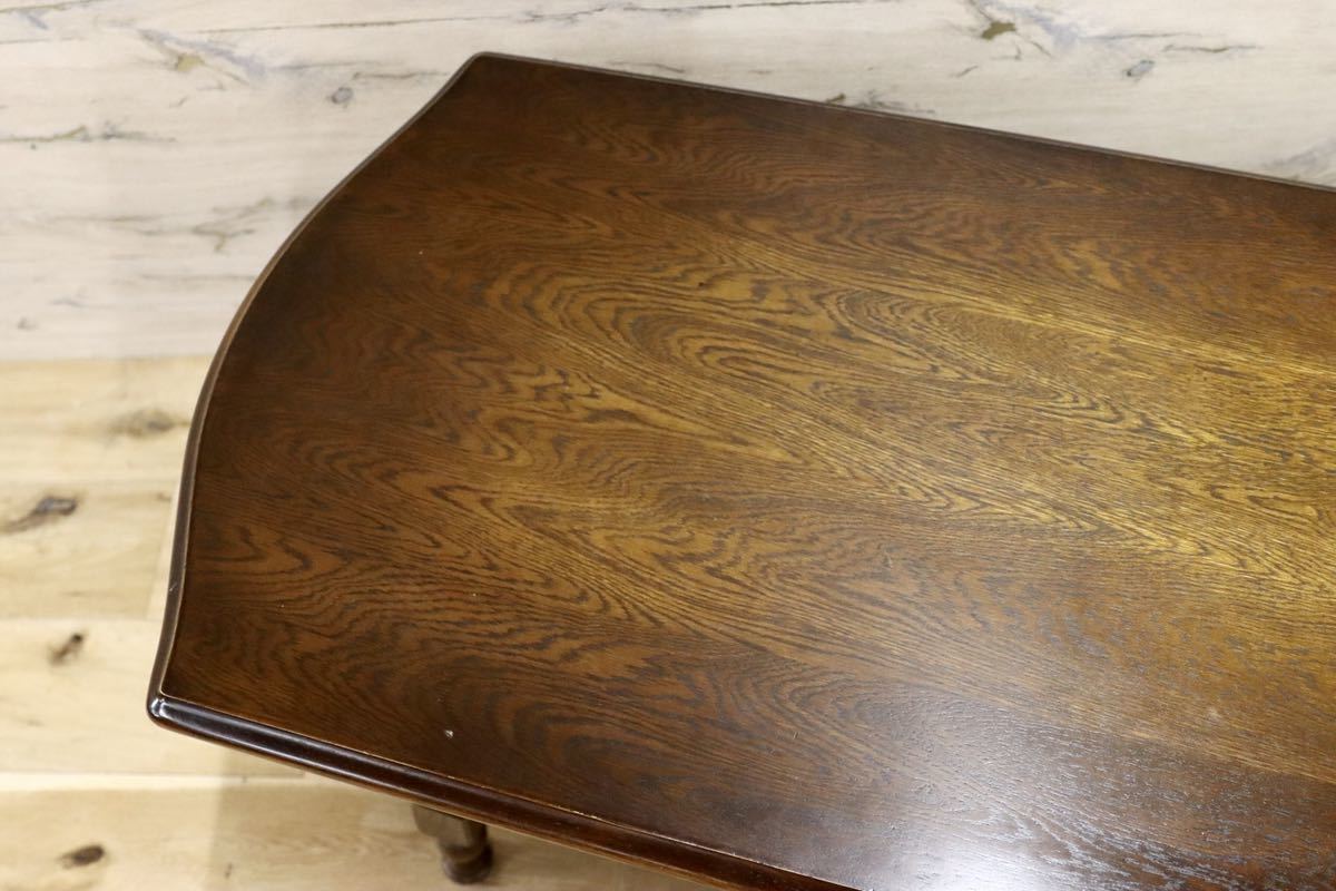 GMFK578○飛騨産業 / HIDA 穂高 キツツキ センターテーブル リビングテーブル コーヒーテーブル 応接 楢材 カントリー 定価約10万