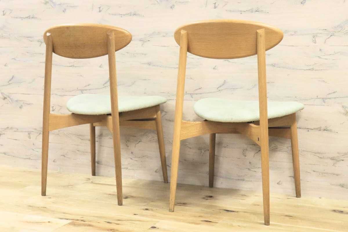 GMFH248G○飛騨産業 / HIDA キツツキ SD220N アームレスチェア ダイニングチェア 食卓椅子 椅子 ホワイトオーク材 チェア 2脚セット