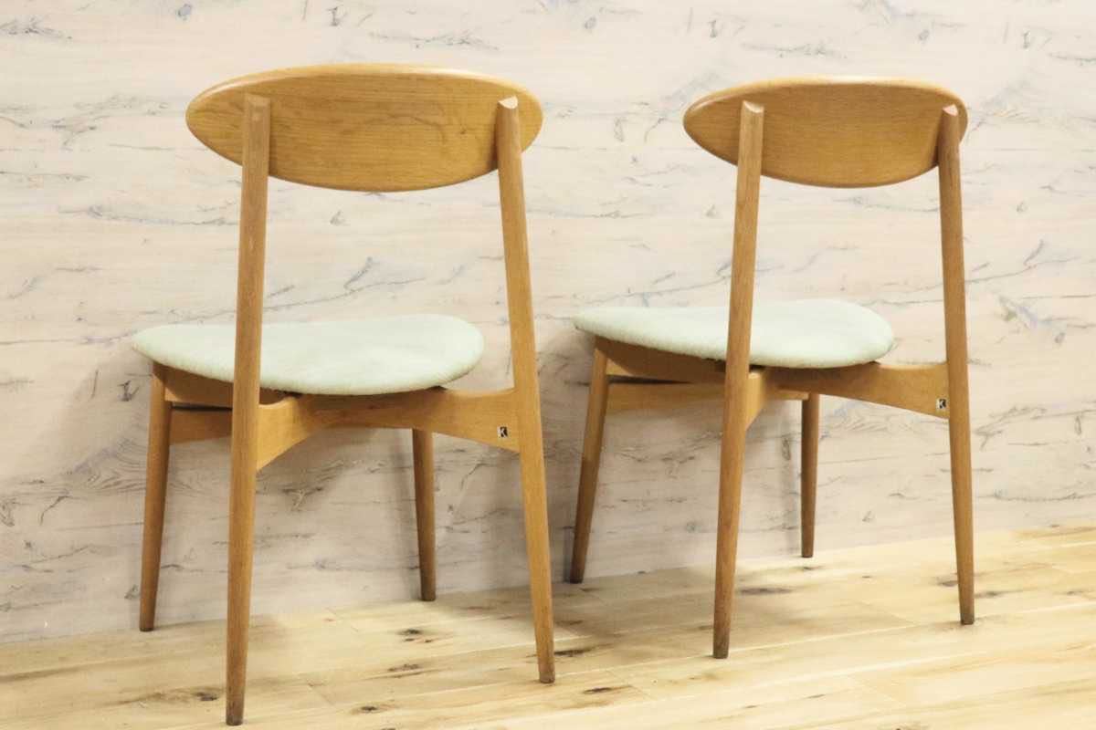 GMFH248I○飛騨産業 / HIDA キツツキ SD220N アームレスチェア ダイニングチェア 食卓椅子 椅子 ホワイトオーク材 チェア 2脚セット