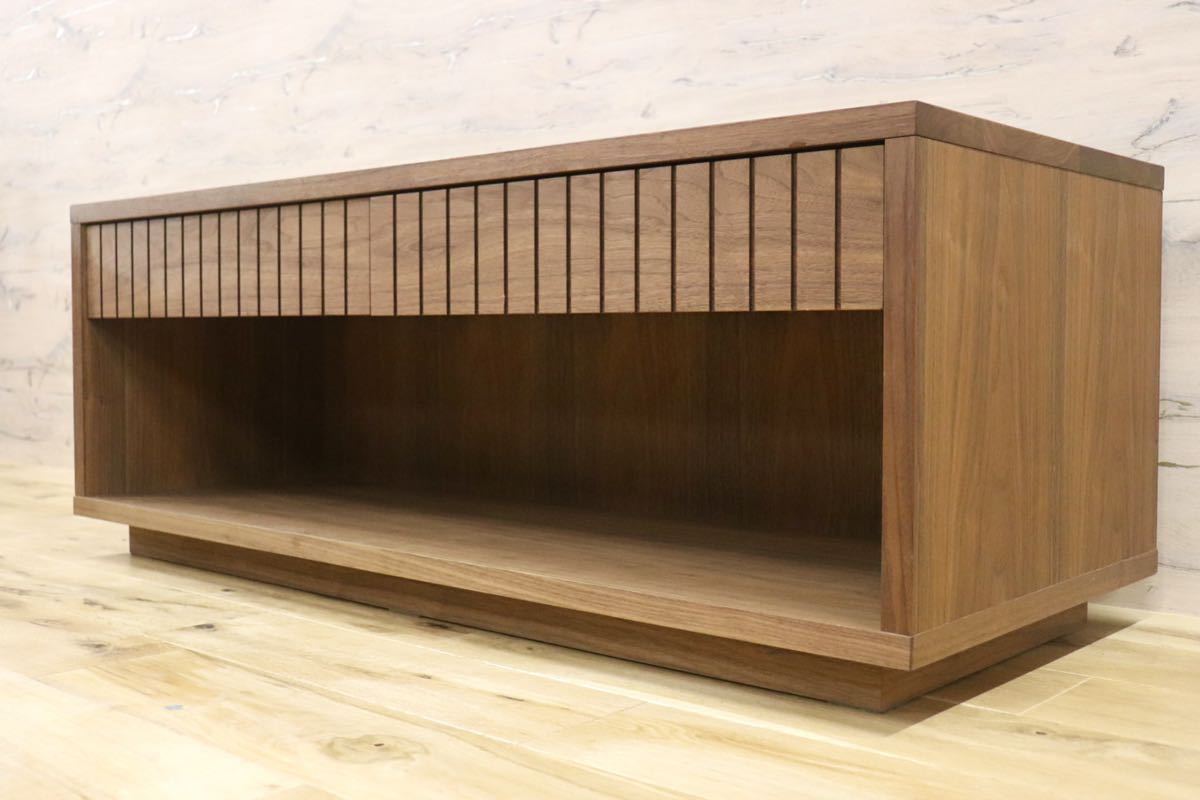 GMFK603○ウォールナット 無垢材 TVボード AVボード ローボード センターテーブル リビングテーブル リビング収納 北欧 モダン 美品