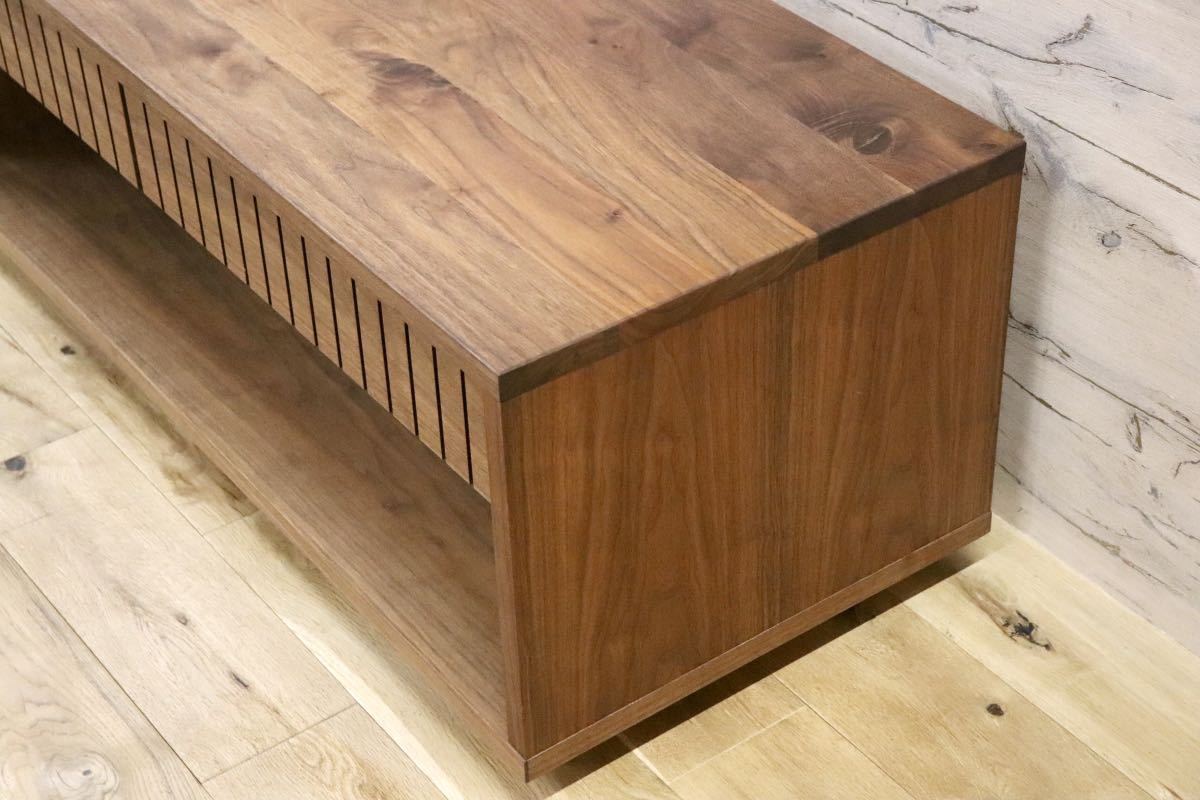 GMFK603○ウォールナット 無垢材 TVボード AVボード ローボード センターテーブル リビングテーブル リビング収納 北欧 モダン 美品