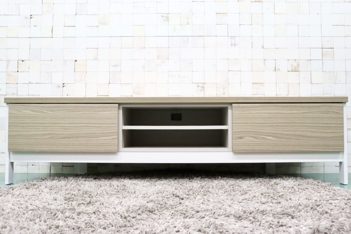 GMFT362○Calligaris / カリガリス FACTORY ファクトリー TVボード AVボード 金属フレーム ナチュラル モダン イタリア製 定価約22万
