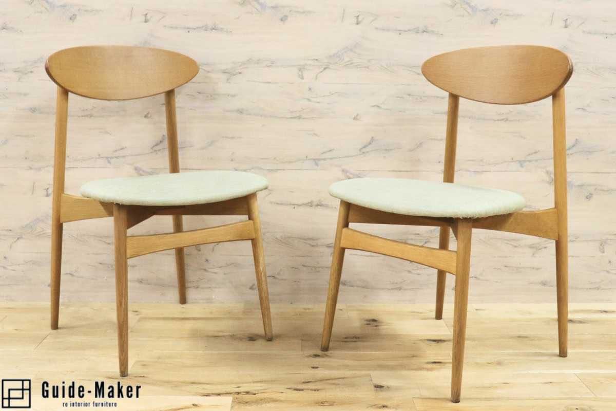 GMFH248O○飛騨産業 / HIDA キツツキ SD220N アームレスチェア ダイニングチェア 食卓椅子 椅子 ホワイトオーク材 チェア 2脚セット