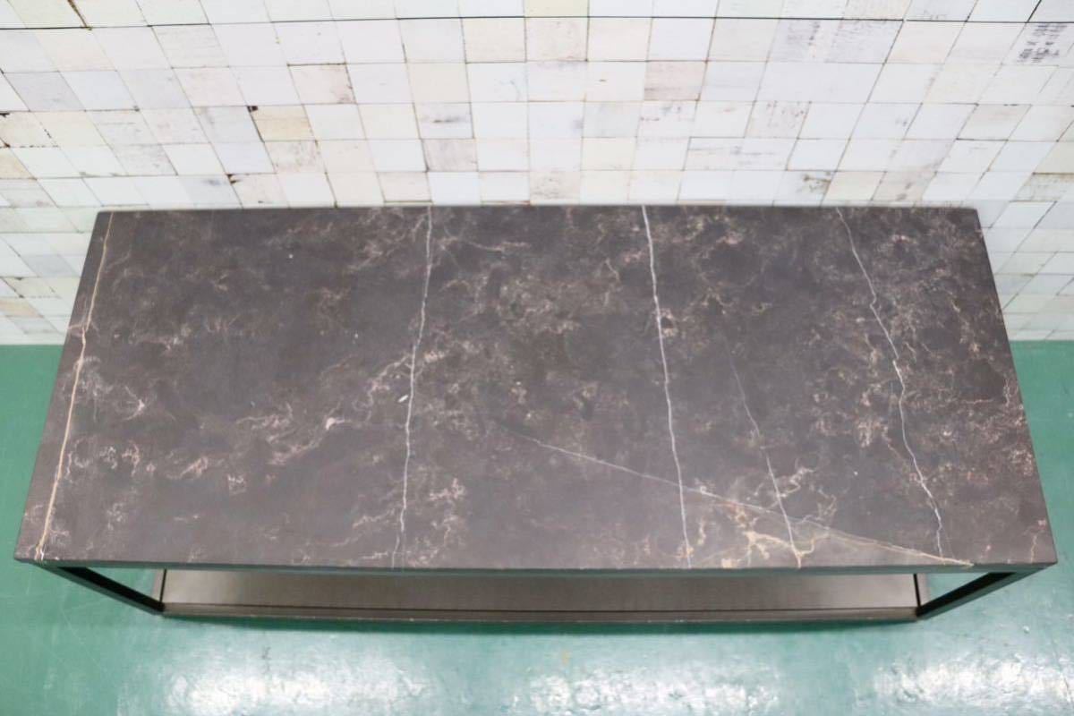 GMFH224A○大理石 飾り台 店舗什器 ディスプレイ棚 アイアンフレーム モダン インダストリアル