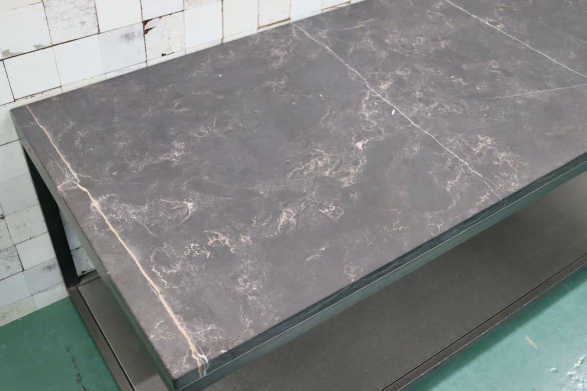 GMFH224A○大理石 飾り台 店舗什器 ディスプレイ棚 アイアンフレーム モダン インダストリアル