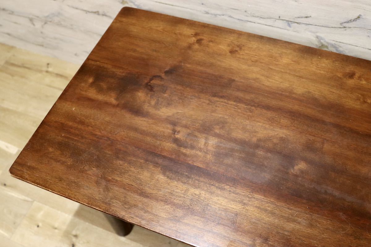 GMFH261○松本民芸家具 柳型 リビングテーブル センターテーブル アンティーク ミズミザクラ 無垢材 古民家 レトロ 和家具 座敷 和室