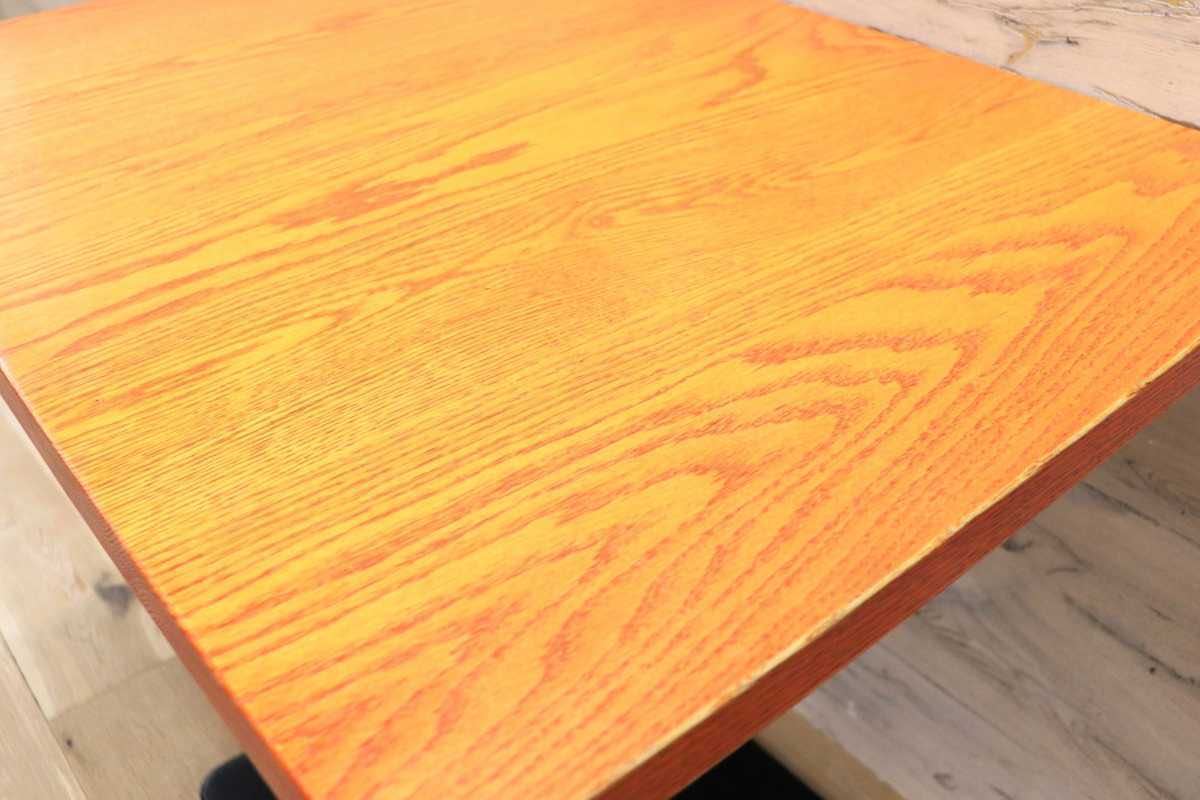 GMFH237D○飛騨産業 / HIDA キツツキ 9981 ダイニングテーブル カフェテーブル 楢材 無垢 インダストリアル 店舗什器 カフェ 飛騨家具