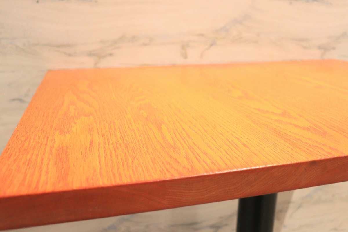 GMFH237F○飛騨産業 / HIDA キツツキ 9981 ダイニングテーブル カフェテーブル 楢材 無垢 インダストリアル 店舗什器 カフェ 飛騨家具