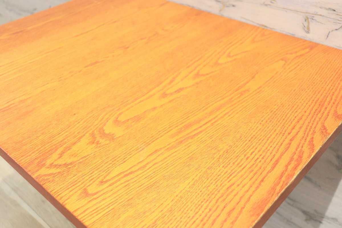 GMFH237H○飛騨産業 / HIDA キツツキ 9981 ダイニングテーブル カフェテーブル 楢材 無垢 インダストリアル 店舗什器 カフェ 飛騨家具