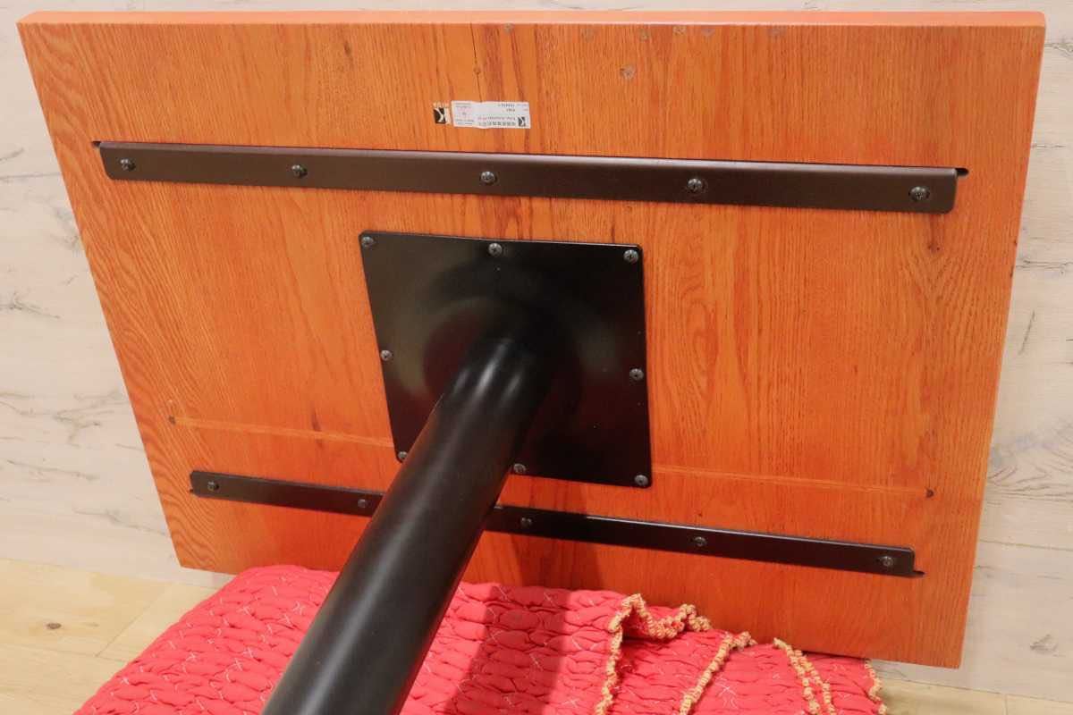 GMFH237I○飛騨産業 / HIDA キツツキ 9981 ダイニングテーブル カフェテーブル 楢材 無垢 インダストリアル 店舗什器 カフェ 飛騨家具